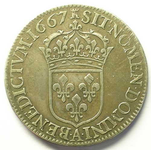 1667-Louis-Xiv-1/2-Ecu